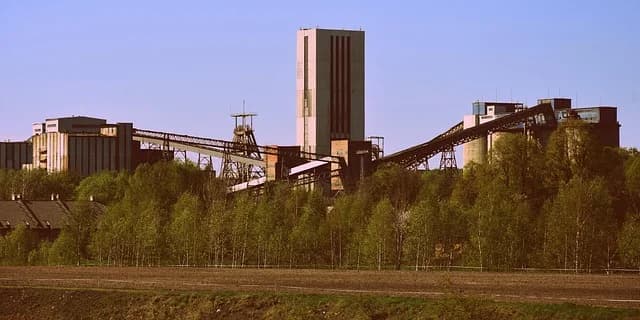Upper Silesia industrial landscape where the Silesian dialect is spoken