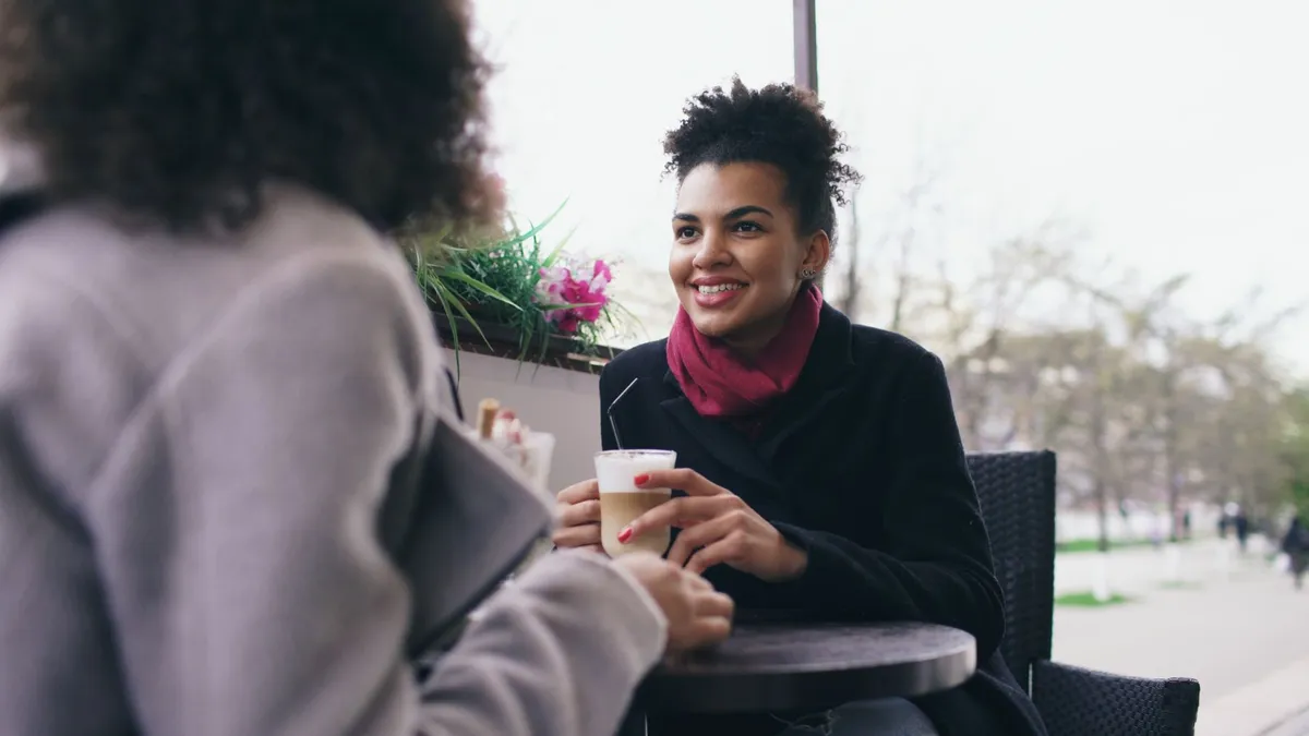 Polish café scene illustrating how to say thank you in Polish — Dziękuję — Photo by Vitaly Gariev on Pexels