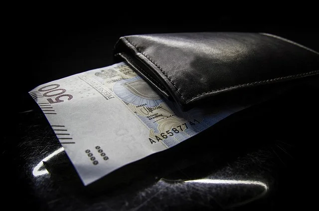 Polish złoty banknotes and coins used for everyday prices