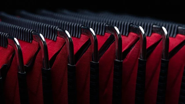 Close-up of accordion bellows, the instrument at the heart of the polka music played at Dyngus Day celebrations