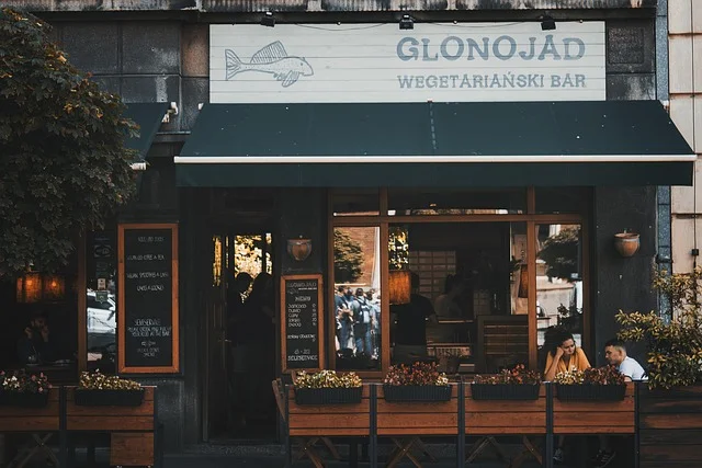 A street cafe in Krakow, Poland, where BLIK is now a common everyday payment method